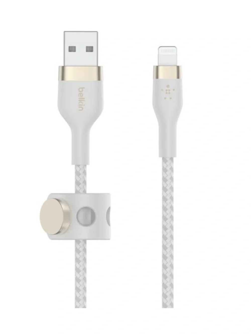 Brand new- belkin White and Gold Braided Lightning to USB Cable